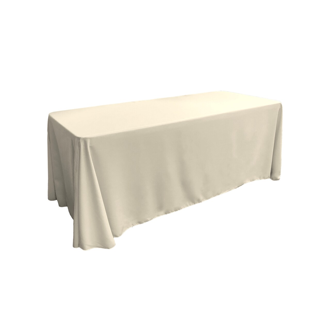 Floor Length Event Tablecloth 90x156 Poplin Cover for Buffet and Serving Tables